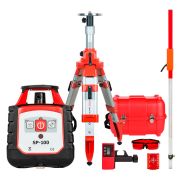 Комплект: ротационный нивелир RGK SP-100 + штатив RGK SH-170 рейка RGK LR-2