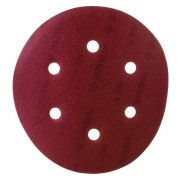 Круг шлифовальный ЗУБР «СТАНДАРТ» 150мм Р240, 5шт из абразивной бумаги на велкро основе, 6отв.,