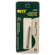 Шарошка FIT карбидная Мини, штифт 3 мм, дуговая с острым нак.