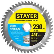 Диск пильный 230x32/30мм 48Т STAYER Multi Material по алюминию и пластику