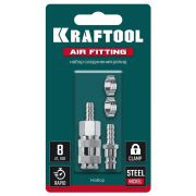 Набор KRAFTOOL елочка 8мм - рапид муфта, штуцер, хомуты