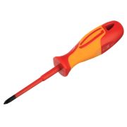 Отвертка Gross диэлектрическая PH1*80мм, CrMo, до 1000В