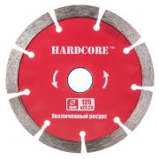 Диск алмазный Hardcore 125x22.23 мм, сегмент 10 мм