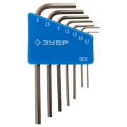 Набор ЗУБР ключи имбусовые HEX 8пр. для точных работ