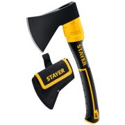 Топор STAYER «FIBERGLASS» с чехлом 600/800г, 350 мм кованый