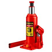 Домкрат STAYER RED FORCE 3т 194-372 мм гидравлический бутылочный