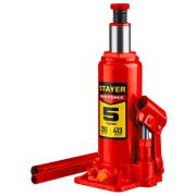 Домкрат STAYER RED FORCE 5т 216-413 мм гидравлический бутылочный