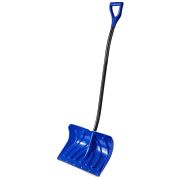 Лопата снеговая ЗУБР СИБИРЬ 500 мм пластиковая с алюминиевой планкой, деревянный черенок, V-ручка