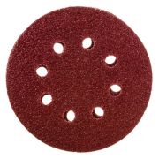 Круг шлифовальный ЗУБР Мастер 125мм, Р180, 5шт из абразивной бумаги на велкро основе, 8отв.