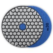 Круг алмазный гибкий шлифовальный ЗУБР 100мм, №30 АГШК абразивный, сухое шлифование