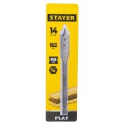 Сверло по дереву STAYER FLAT перовое, d=14, L=152мм
