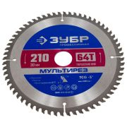 Диск пильный 210х30мм 64Т ЗУБР Мультирез по алюм