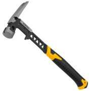 Молоток Denzel 450г. цельнокованый, фиберглассовая ручка боек с магнитом