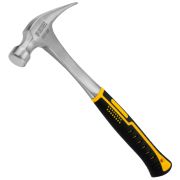 Молоток-гвоздодер Denzel 450г цельнометаллическая двухкомпонентная рукоятка