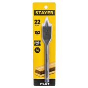 Сверло по дереву STAYER FLAT перовое, d=22, L=152мм