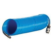 Шланг FUBAG спиральный с фитингами 15бар 6x8мм 15м рапид химически стойкий полиамидный (рилсан)