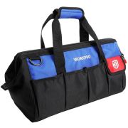 Сумка WORKPRO для инструмента 600D, 460x215х245мм с широким горлом на молнии