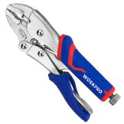 Клещи WPRKPRO CR-V зажимные 180мм с изогнутыми губками