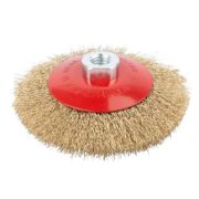 Корщетка 125 мм, М14, 0,3 мм колесо с наклоном для УШМ LIGRELL (сталь)