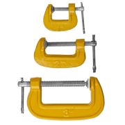 Набор струбцин STAYER «STANDARD» тип «G» 25, 50, 75мм, 3 шт«мини»