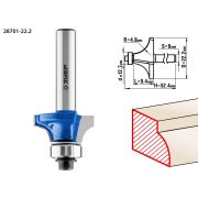 Фреза кромочная ЗУБР калевочная №1  D=22.2  L=9.4  хв.8