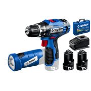 Шуруповерт аккум. ЗУБР Профессионал DL-121 (12В,2АКБ+фонарь)