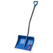 Лопата снеговая ЗУБР АРКТИКА пластиковая с алюминиевой планкой, эргономичный метал черенок, 500 мм