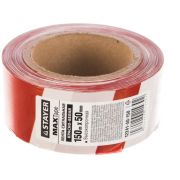 Лента STAYER «MASTER» сигнальная цвет красно-белый, 50мм х 150м