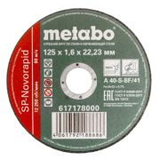 Круг отрезной 125*1.6*22 Metabo SP-Novorapid