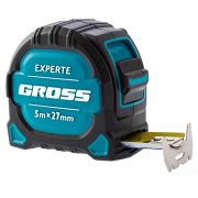 Рулетка Gross Experte 5мx27 мм двухкомпон. корпус, магнит, двухстор. разметка, нейлон