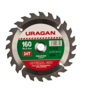 Диск пильный 160*16*2,4 24Т URAGAN OPTIMAL CUT