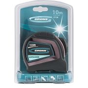 Рулетка Gross Doppelhaken 10мx25 мм двухсторонний зацеп, нейлон, двуст. шкала, автоматич