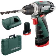 Шуруповерт аккум. Metabo PowerMaxx BS 12В (2АКБ,съём.патрон)