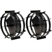 Грунтозацепы (пара) к м/к д. 340мм, ширина 140мм, втулка д.30мм, 3 обода