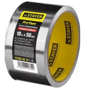 Лента STAYER «PROFESSIONAL» алюминиевая до 120°С, 50мкм, 50мм х 10м