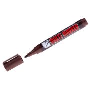 Маркер Crown «Multi Marker» перманентный, пулевидный 3мм, Коричневый цвет, СРМ-800