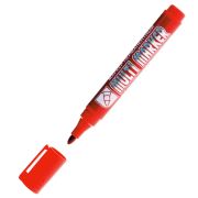 Маркер Crown «Multi Marker» перманентный, пулевидный 3мм, Красный цвет, СРМ-800