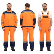 Костюм «ЛЕГИОН» куртка/полукомб. ОРАНЖЕВЫЙ/Т.СИНИЙ (48-50, 170-176)