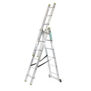 Лестница алюминиевая Вершина 3х6  3-х секционная