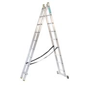 Лестница алюминиевая Вершина 2х9  2-х секционная