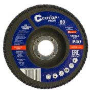 Круг шлифовальный 125*22,2 мм, Р40 лепестковый INOX торцевой CUTOP Profi Metal