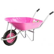 Тачка садовая одноколесная Palisad 160кг, 78л розовая