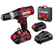 Шуруповерт аккум. ЗУБР ДШУ-185-22 удар. (18В, 2 АКБ, 40 Нм)