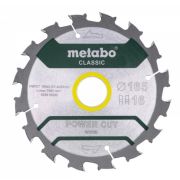 Диск пильный 165x30 мм; 16W METABO PowerCutClassic