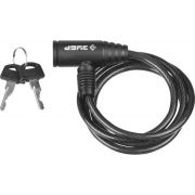 Замок ЗУБР «СТАНДАРТ» тросовый, 2 ключа в комплекте, длина троса 650мм, d 6мм