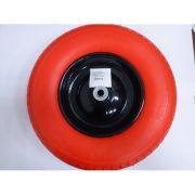 Колесо д/т сад. W16-400/8L-1(16 посадка,обод 0,9мм, полиуретан)(цв диска черный)