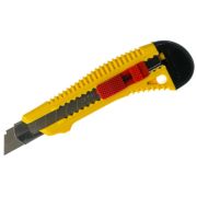 Нож STAYER FORCE-M 18мм упрочненный с метал. направляющей, сдвижной фиксатор