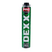 Пена монтажная DEXX PRO пистолетная, 750 мл, выход до 30 л