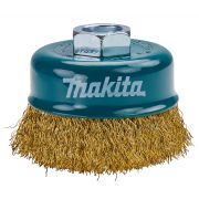 Щетка чашечная Makita d=75 мм М14 витая стальная латунированная проволока