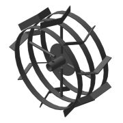 Грунтозацепы (пара) к м/б  д.430мм, ш.180мм(3 обода, втулка 30мм, длина втулки 85мм)